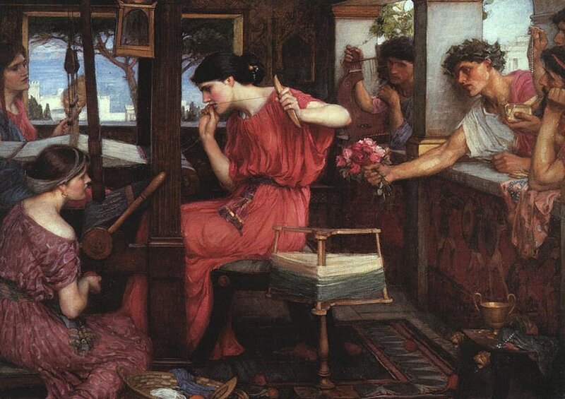 Джон Уильям Уотерхаус, Пенелопа, ждущая Одиссея, 1890