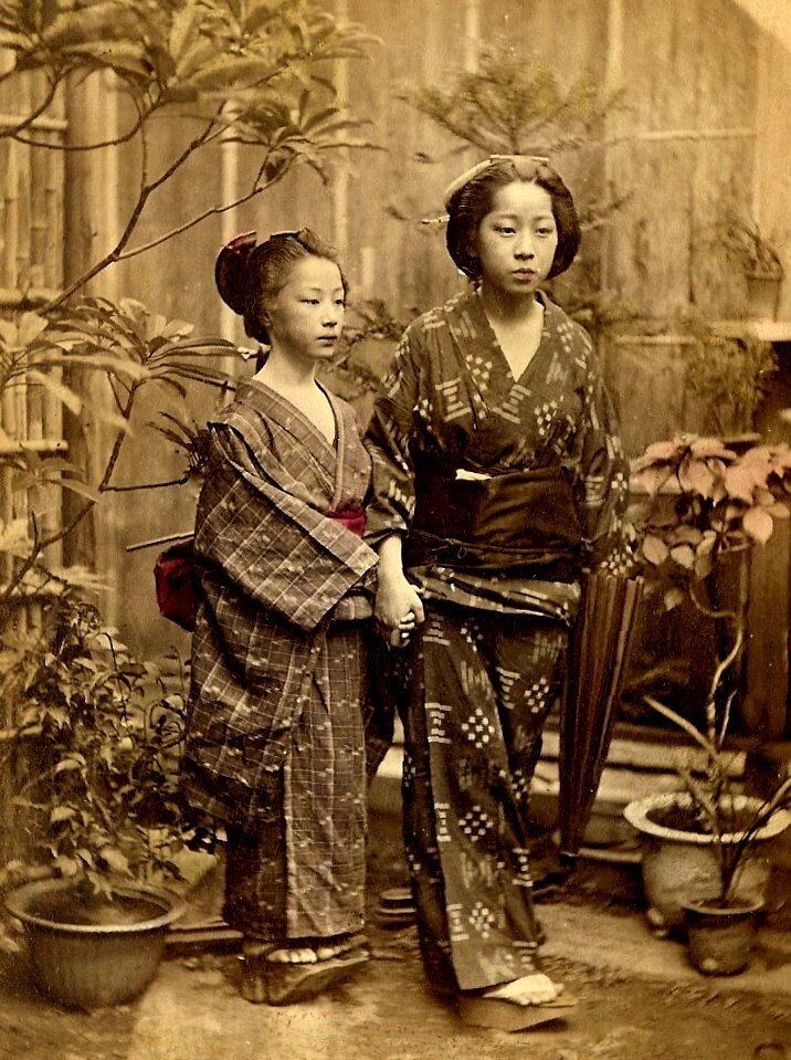 Old Japan.Прогулка в японском саду