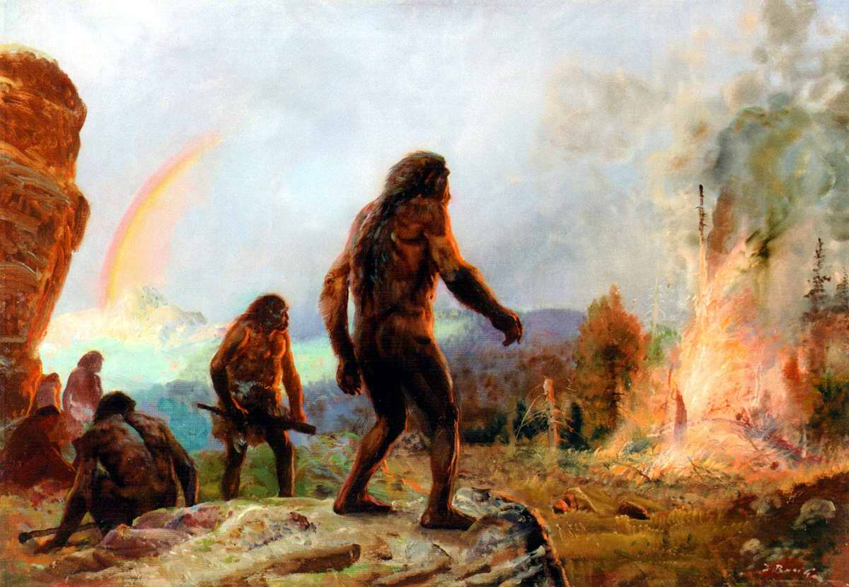 Неандертальцы: огонь и радуга - Зденек Буриан