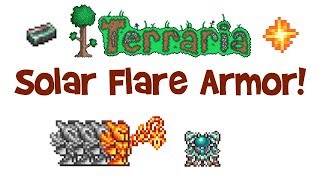 Terraria Solar Flare Armor! (how to get/make/craft, set bonus, 1.3 gear)