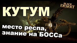 Black Desert (RU) - Кутум в BDO. Квест на знания, место респа.