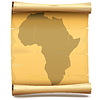 Бумага Свиток с Африкой | Векторный клипарт
