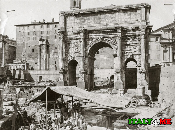 Триумфальная арка Сепитимия Севера Римский Форум