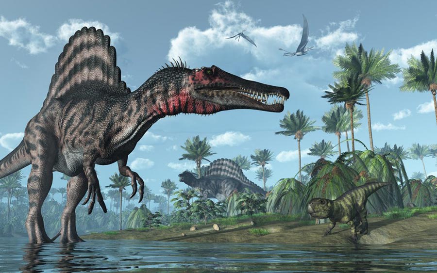 доисторические животные Спинозавр