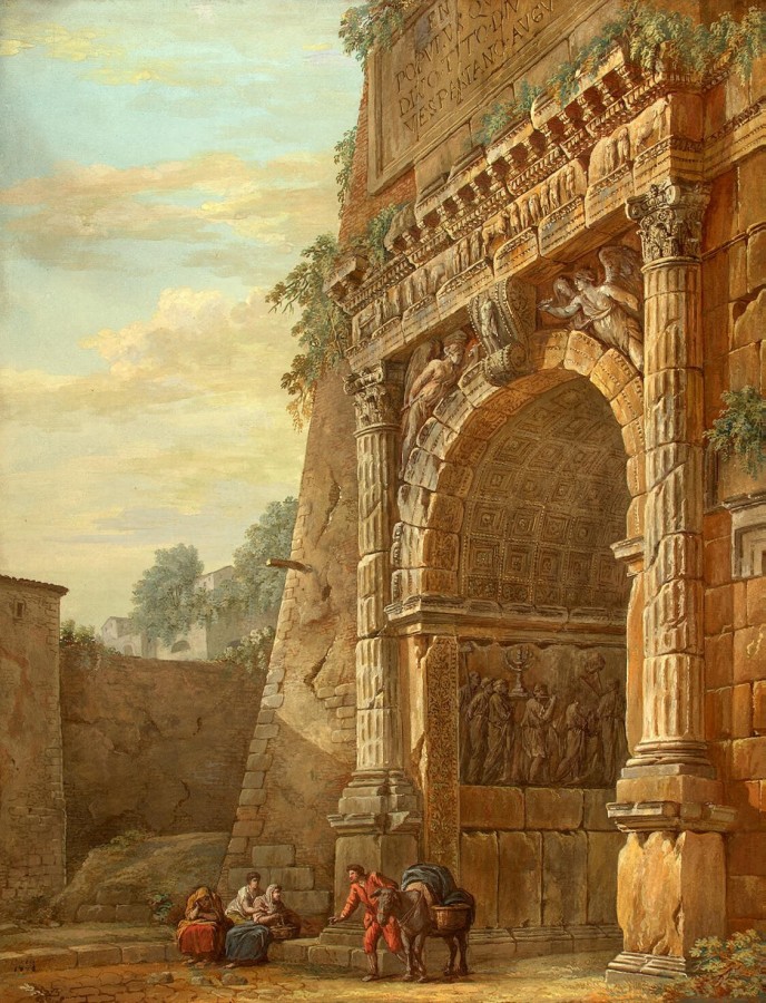 Clerisseau Charles-Louis - Triumphal Arch of Titus in Rome - OR-16925