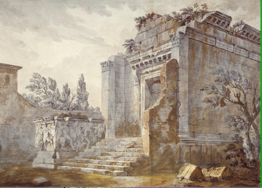 Clerisseau Charles-Louis - Temple of Bacchus in the Diocletian Palace in Split - OR-16920