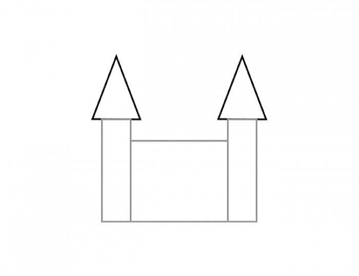 Как нарисовать замок