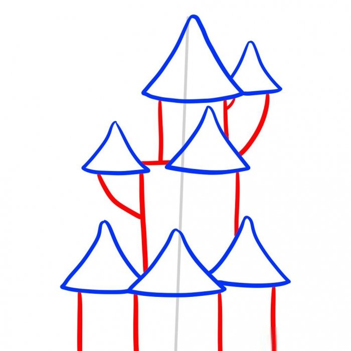 Как нарисовать замок