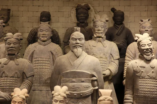 Тип известных терракотовых воинов, Сиань, Китай Стоковое Изображение