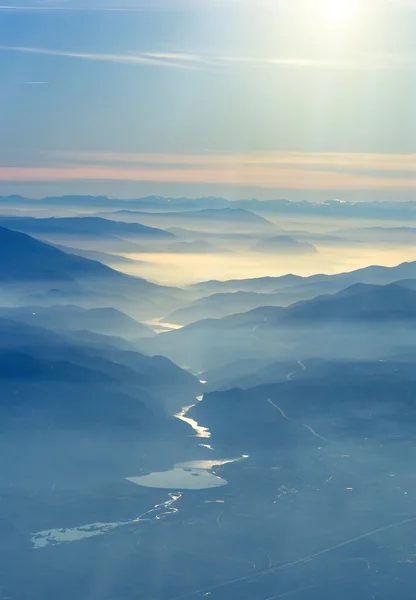 Вид с воздуха на горе Олимп в Греции — стоковое фото
