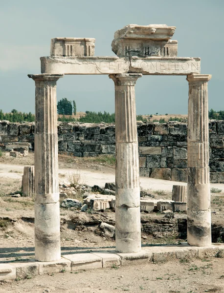 Руины древнего города Иераполис Стоковое Изображение