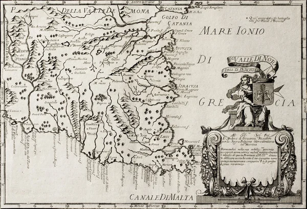 Валь-ди-Ното карта — стоковое фото