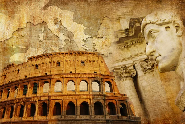 Великой Римской империи - концептуальные коллаж в стиле ретро — стоковое фото