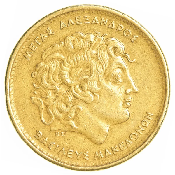 Монета 100 старых греческих драхм Лицензионные Стоковые Изображения
