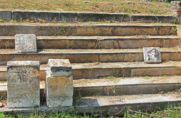 Место археологических раскопок древнего dion (город Катерини) в северной Греции — стоковое фото