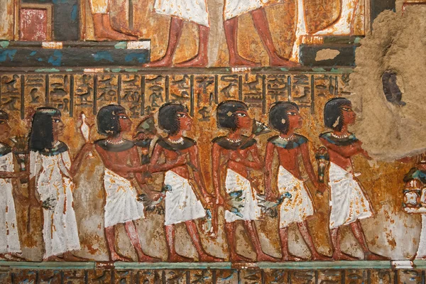Древние египетские росписи — стоковое фото