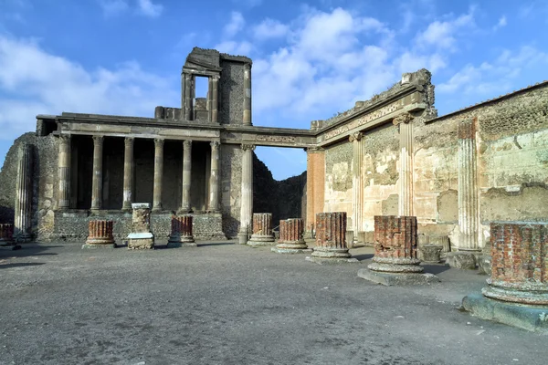 Тайны смерти древнего города Помпеи Стоковая Картинка