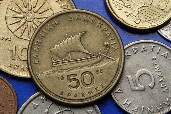 Монеты Греции Лицензионные Стоковые Фото
