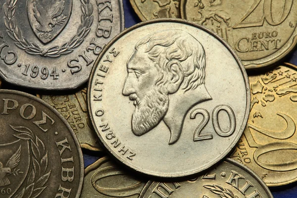 Монеты Кипра Стоковое Изображение