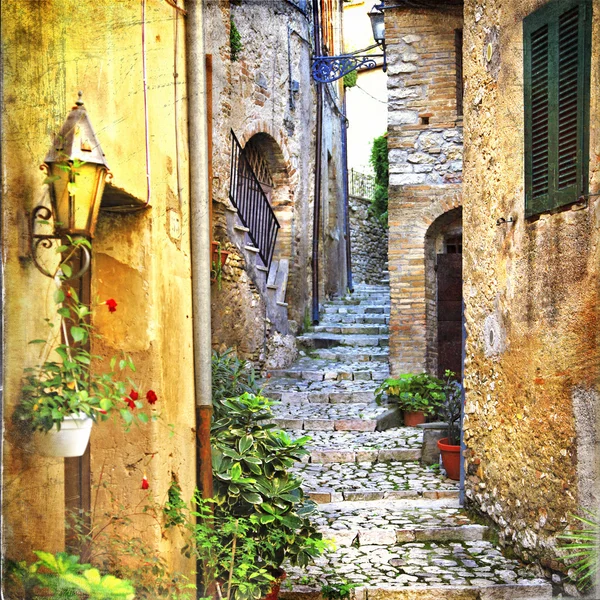 Очаровывание старых улиц Средиземноморья Лицензионные Стоковые Фото