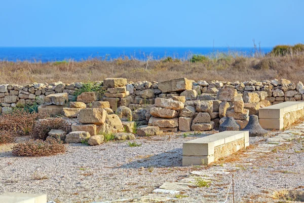 Древняя мозаика в археологических раскопок, Пафос, Кипр — стоковое фото