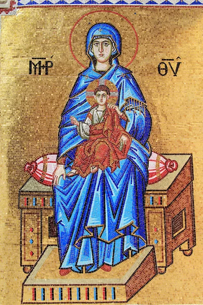 Младенца Иисуса Христа и Девы Марии — стоковое фото