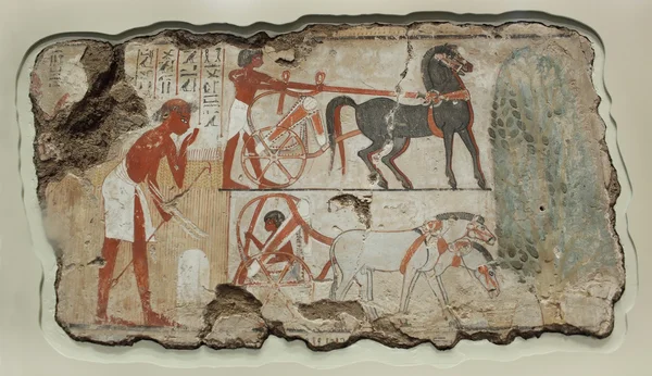 Древние фрески на камне 1 — стоковое фото