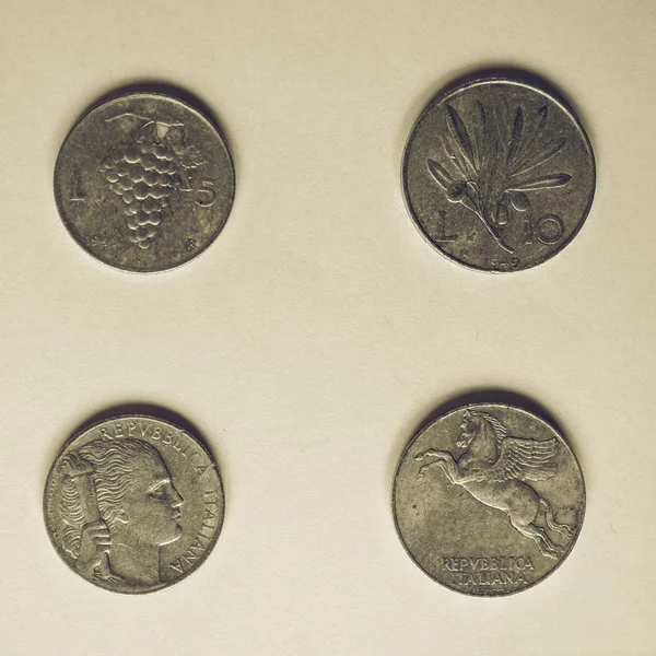 Винтаж старая монета Лицензионные Стоковые Фото