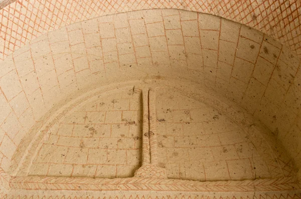 Каппадокии Турция Апреля 2016 Interior Meskendir Пещерную Церковь Раннего Православные — стоковое фото