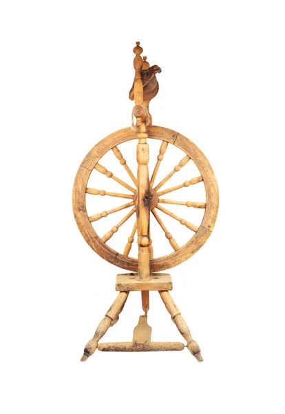Деревянные закручивая колесо Стоковое Изображение