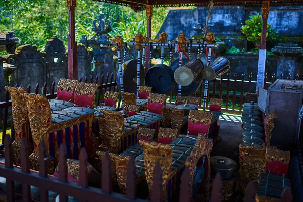 Traditional Percussion Music Instruments Bali Indonesia Traditional Musical Instruments Used — стоковое фото
