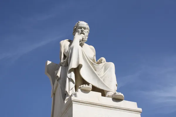 Статуя древнегреческого философа Сократа Стоковое Изображение
