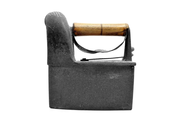 Старый угольный утюг — стоковое фото