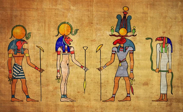 Египетские боги и богини — стоковое фото