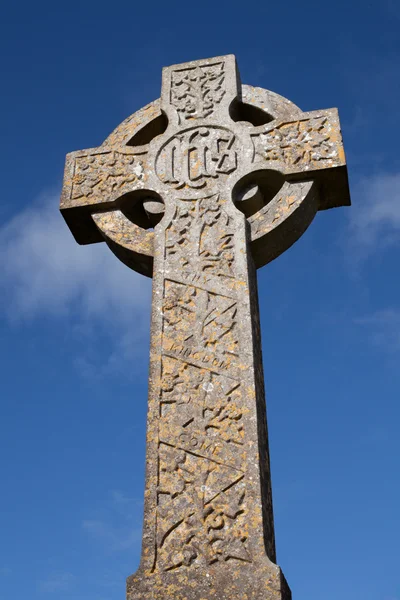 Кельтский каменный крест — стоковое фото