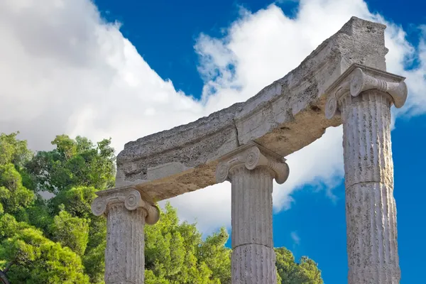 Археологические раскопки в Олимпии, Греция — стоковое фото