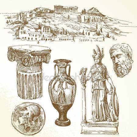 Мифы древней греции нарисовать